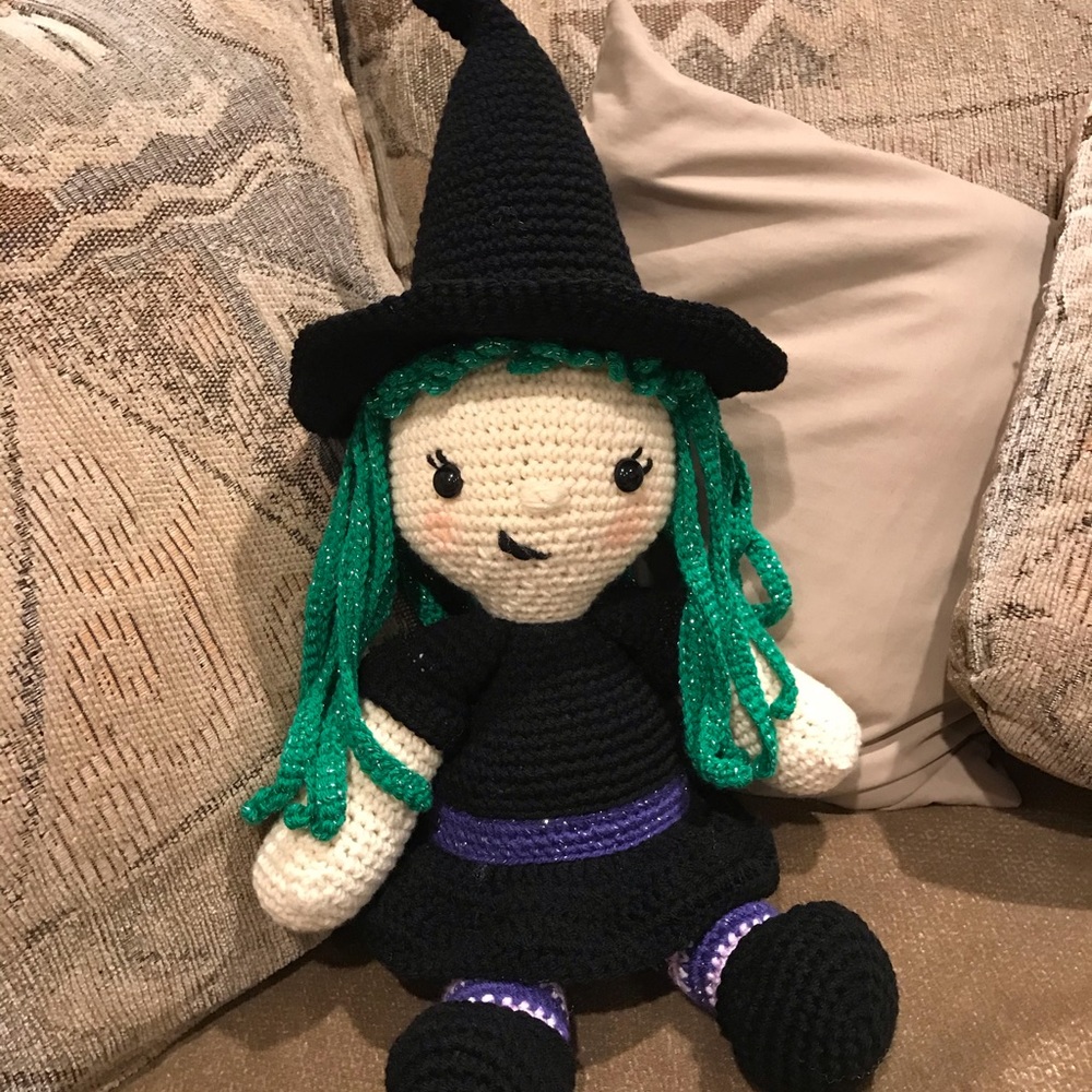 Crocheted witch